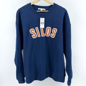 Magnolia Silos Navy Sierra Appliqué Sweatshirt